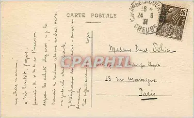 Camp de La Courtine — Vista Geral, 1ª Brigada — Editor L.E. Zanise — Verso