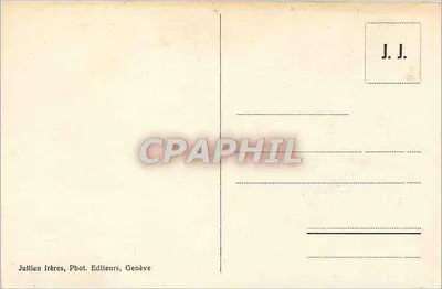 Widok z Montreux na Dent du Midi — J.J. 7302 — Jullien bracia, Fot. Wydawcy, Genewa — Rewers