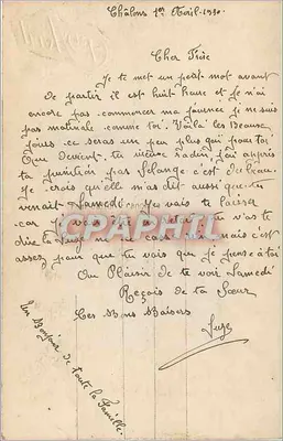Pesca y flores — 1° de abril — Léo, París, n° 606 — Reverso