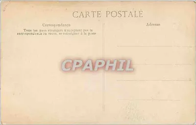 Paryż - Louvre - Statua Gambetty — wydawca anonimowy, numer serii 4493 — Rewers