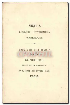 Plac Trafalgar — widok z kolumną i lwami — Neal's English Stationery Warehouse — Rewers