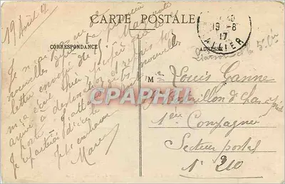 Vichy — Ogólny widok z północy, z Thermal Palace — wydawca anonimowy, nr 580 — Rewers