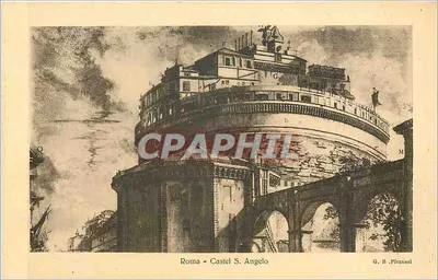 Rzym — Castel S. Angelo — rzeźba G. B. Piranesi