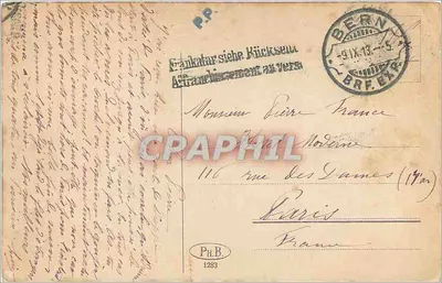 Harder Kulm — zamek w lesie — Helvetia 10 centymów — Rewers