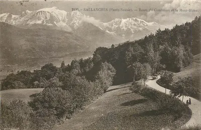 Sallanches (Alta Saboia) — Estrada de Combloux e o Mont-Blanc — L. Fauriez, editor