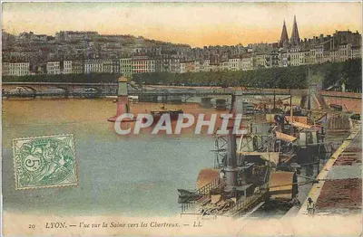 LYON. — Vista sobre a Saône em direção aos Chartreux. — LL.