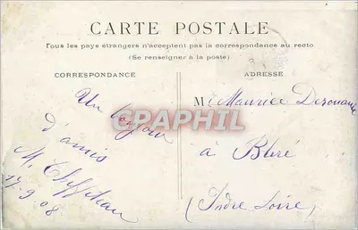 Estação do Quai d'Orsay — Paris — editor Paris-Caillane, número de série não visível — Verso