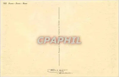 Róże — trzy gatunki — wydruk w Szwajcarii — Rewers