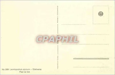 Edelweiss – Pé de leão — Impresso na Suíça, n° 259 — Verso