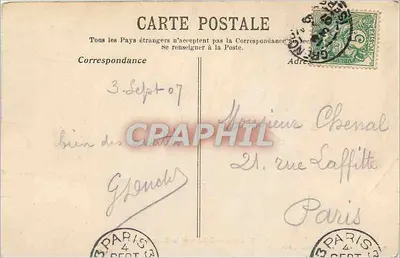 Grenoble — O Isère e o Casco de Néron — Papelaria das Alpes Eug. Robert, Grenoble — Verso