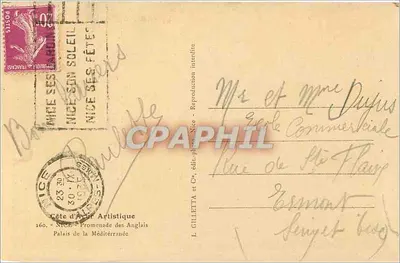 Promenade des Anglais — Nizza — Gilletta — Achterkant