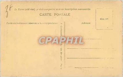 Paryż — Panthéon (krypta) — tymczasowy grob zawierający serce Gambetta — Rewers
