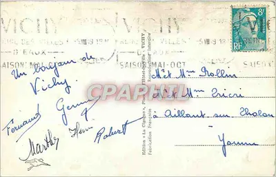 Vichy — Chalet Imperatora — Cigogne — Rewers