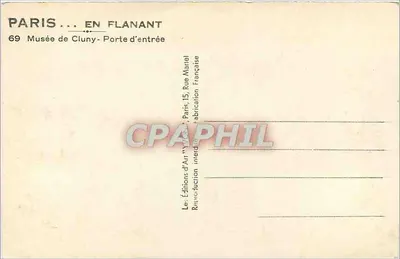 Muzeum Cluny — Wjazd — Wydawnictwo Art 'Vallon' — Rewers