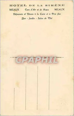 Meaux — O Parque das Trinitárias — Velho árvore — L.I.A. — Verso