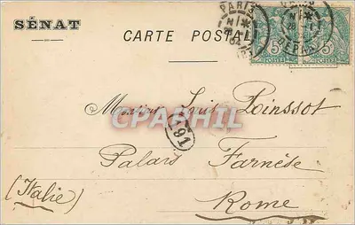 Senado — Salón Oeste. Techo de Decaïsne — N° 15 — Reverso
