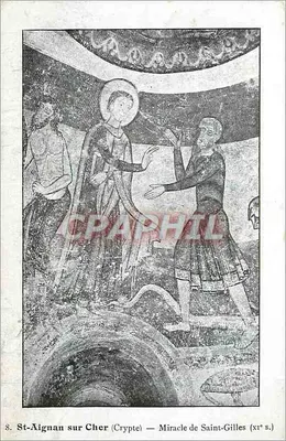 St-Aignan sur Cher — Cripta — Milagre de São Gil (século XI)