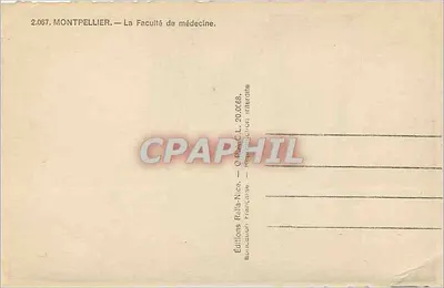 Montpellier — Wydział Medycyny — Wydawnictwo Ralla-Nice — Rewers