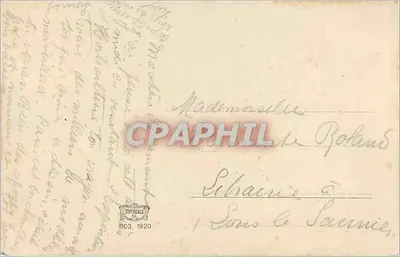 Duas rosas — Exposição de Horticultura — Editor: MURROGE, n° 503 — Verso