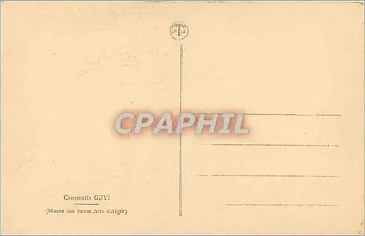 Kobieta w sukni z szlafrokiem — Constantin GUYS — Muzeum Sztuk Pięknych w Algierze — Rewers