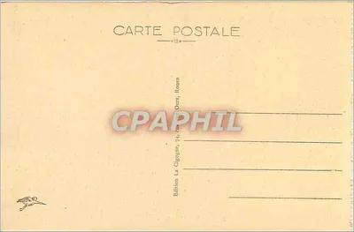Abadía de SAINT WANDRILLE — La pequeña puerta de la Abadía — Edición La Cigogne, 74, route des Ours, Rouen — Reverso