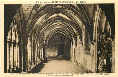Abadia de SAINT-WANDRILLE - O Claustro — Edição La Cigogne, Reuven