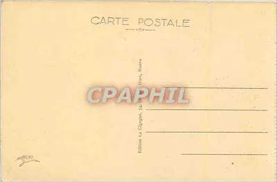 Abbatia Saint-Wandrille — Widok z dziedzińca klasztoru — Édition La Cigogne, Rouen — Rewers