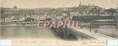 CARTE DOUBLE Panorama Joigny — Rewers