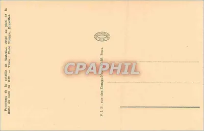 Bitwa pod Waterloo — Ferma Haie Sainte — Panorama — P.I.B. Bruksela — Rewers