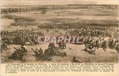 Batalha de Waterloo — Panorama da batalha — P.I.B., rue des Blancs-Monnés, Bruxelas