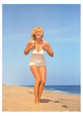 Marilyn Monroe — na praia — produzido por CVB Publishers, n° 56832