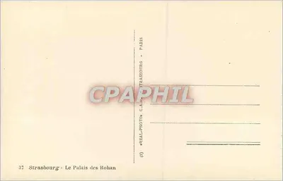 Straatsburg - Het Paleis van de Rohan — C.A. REAL-PHOTO - PARIS - n°37 — Achterkant