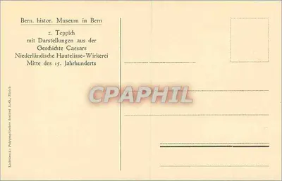 Teppich — przedstawienia wojny Stu Lat — Bern. histor. Museum in Bern — Rewers
