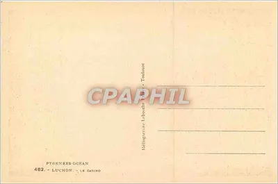 Luchon - Kasyno — Héliogravure Labouche - Toulouse — Rewers