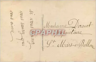 Poisson d'Avril — Poisson d'Avril to nic. Niech serce miłujące dobrze przyjmie. — Yolande, n°715 — Rewers