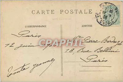 टेबल पर खेल की एक दृश्य — ए. जैकोमिन — फ्लैंबे — 1905 — पीछे