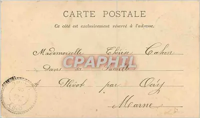 Para w strojach epoki — scena romantyczna — wydawca: C. Bousquet, nr 5 — Rewers