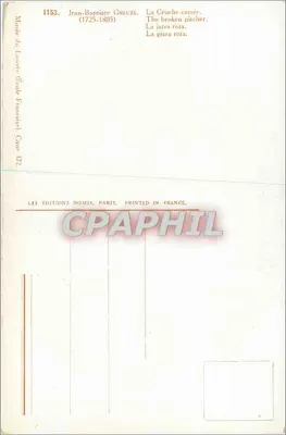 Jean-Baptiste Guuize — A Jarra Quebrada — Les Éditions Nomis, Paris, n° 1153 — Verso