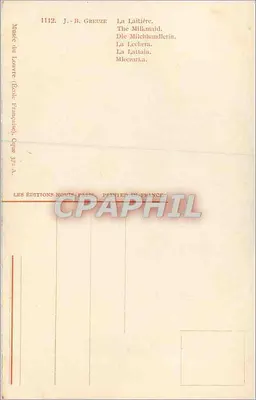 J.-B. Greuze — A Leiteira — Les Éditions Nouis, Paris — Verso