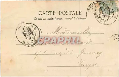 Paris — Jardim das Tuileries — B.F. Paris, n°124 — Verso