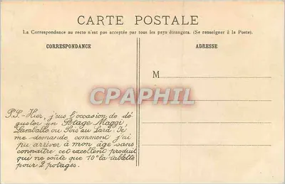 Parijs — De Kamer van Volksvertegenwoordigers — Maggi — Achterkant