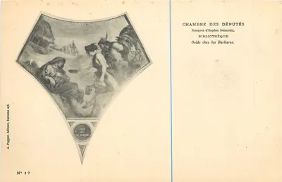 Ovídeio entre os Bárbaros — Frescas de Eugène Delacroix — A. Papper, editor, Garonne n°17