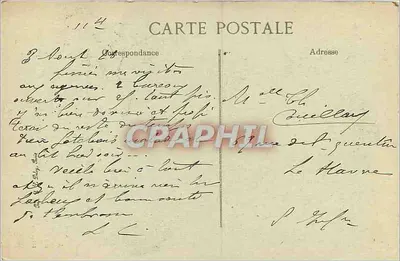A Savoyarde — sinos da Basílica do Sagrado Coração de Montmartre — editor B.D. n°4364 — Verso