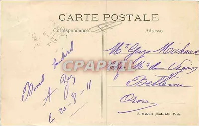Bois de Vincennes — O Descanso dos Jardineiros — E. M. — Verso