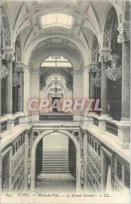 Paris — Hotel de Ville — O Grande Escalier — LL. — n° 653