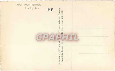 Montfermeil — As Sete Ilhas — Edições d'ART & MARCA, rua Aristide-Briand — Verso