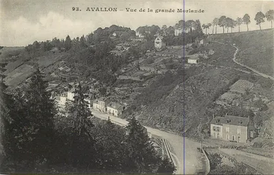 Avallon — Vista da grande Morlande — Pothain édit. Avallon