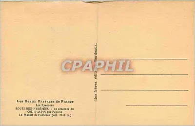 Col d'Aspin — La discesa del Massiccio dell'Arbizon (alt. 2831 m.) — Tito — Verso