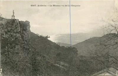 O Mézenc visto de La Chapalle — Ardèche — n° 6597
