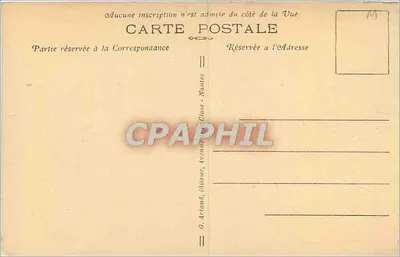 CETTE — La Corniche i skała Diabła — G. Artaud, wydawca, Nantes — Rewers